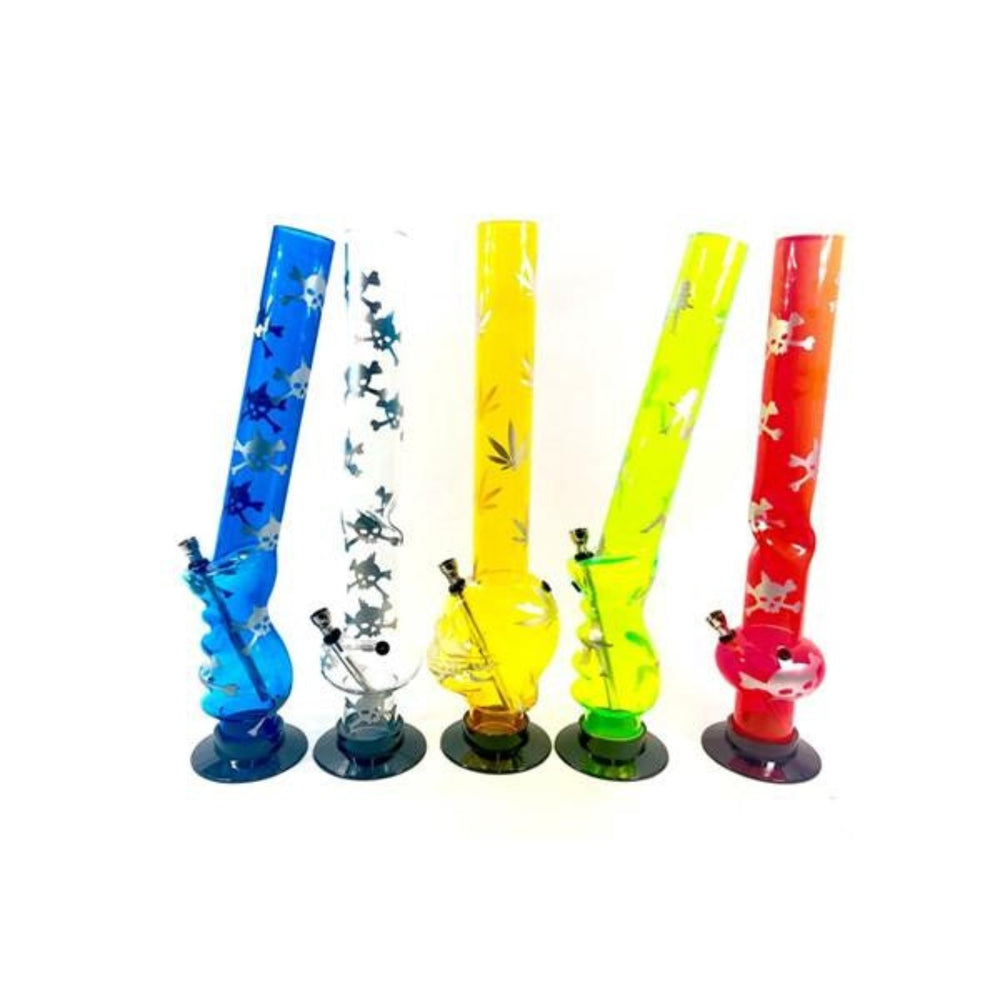 30cm Medium Acrylic Clear Water Pipe Bong